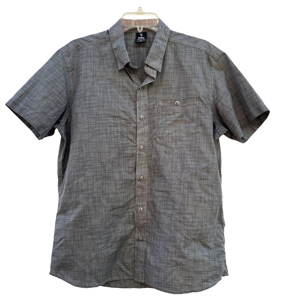 Kuhl Krossfire Shirt Men's size M Tapered Fit Short Sleeve Hiking Tech Gorpcore